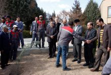 گزارش تصویری از آئیین درختکاری و تقدیر ازهمکاران فضای سبز دانشگاه